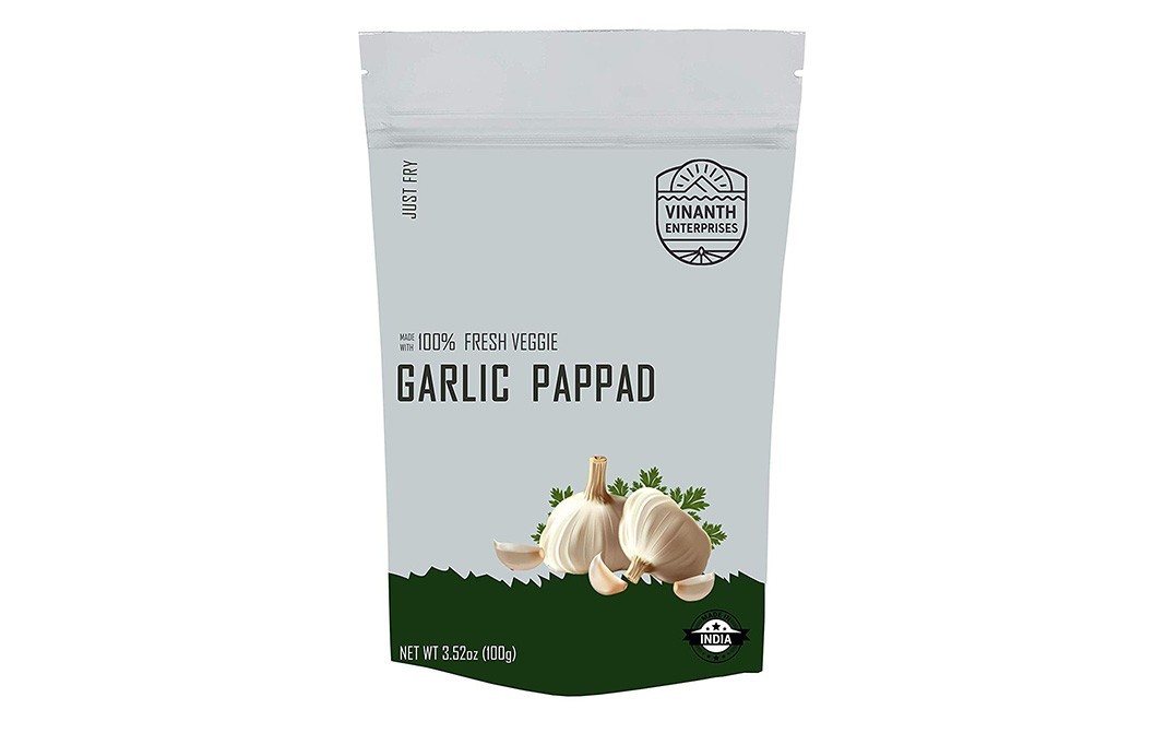 Vinanth Enterprises Garlic Pappad    Pack  100 grams